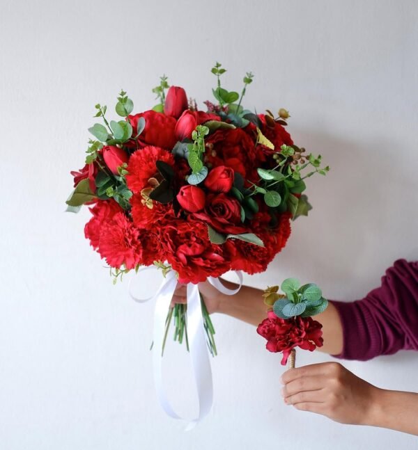 Custom Artificial Hand Bouquet