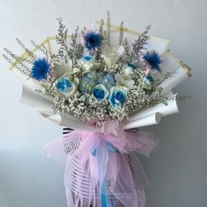 Fresh flowers omakase full colours blue